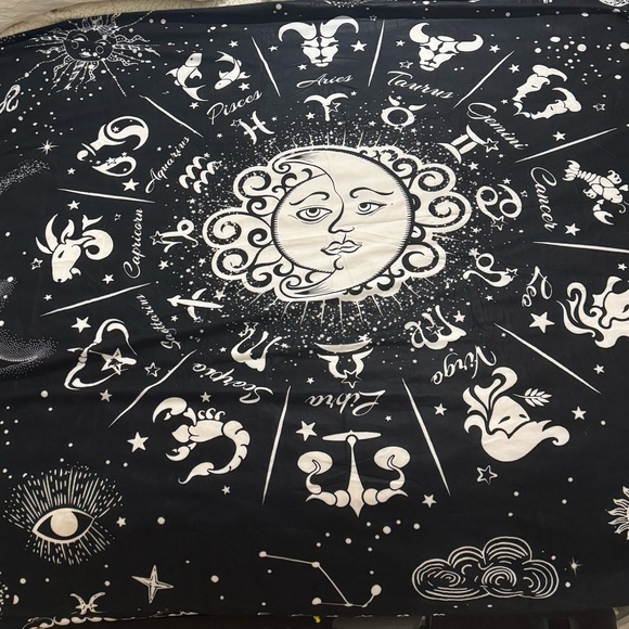 Other - Astrological Black and White Tapestry